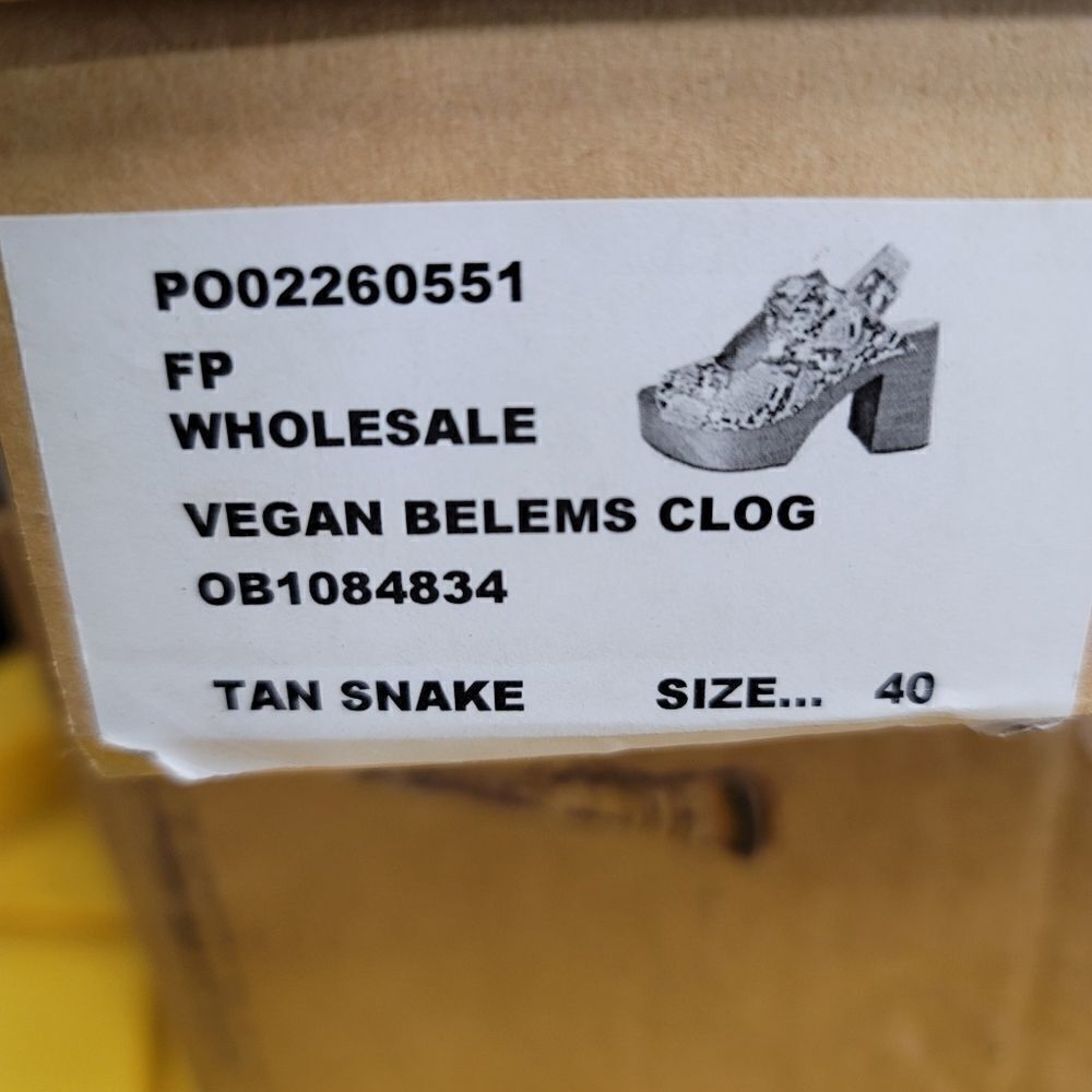 Free people vegan Belems clogs snake tan - Picture 4 of 6